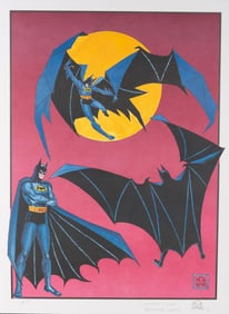 A Bob Kane Signed Batman Lithograph.