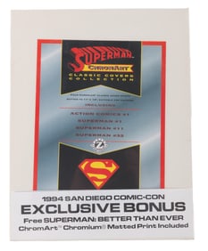 A 1994 Comic-Con Exclusive Superman ChromArt Collection.