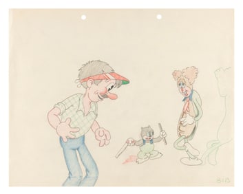 A Page of Bob Clampett Character Drawings.
