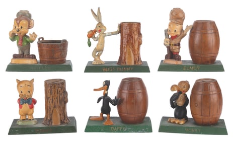 A Collection of Looney Tunes Metal Banks.