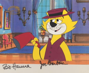 A Hanna & Barbera Signed "Top Cat" Original Production Cel.
