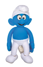 A Production-Used Smurf Puppet by Kermit Love.