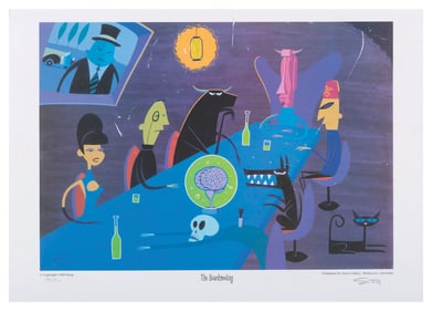 A SHAG Signed "The Boardmeeting" Print.