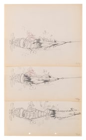 A Collection of "The Mail Pilot" Production Drawings.