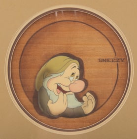 A "Snow White and the Seven Dwarfs" Original Production Cel.