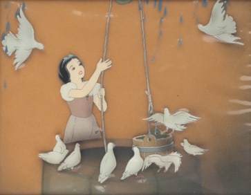 A "Snow White and the Seven Dwarfs" Original Production Cel.