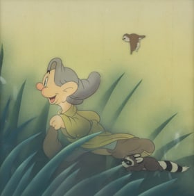 A "Snow White and the Seven Dwarfs" Original Production Cel.