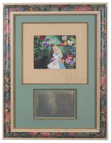 A Walt Disney Signed "Alice in Wonderland" Dye Transfer.