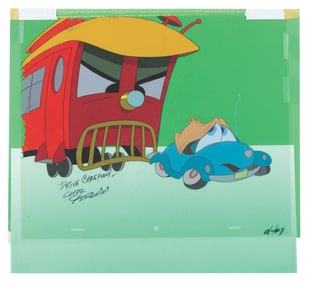 A Signed "Susie the Little Blue Coupe" Original Production Cel.