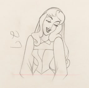 A Marc Davis "Sleeping Beauty" Original Production Drawing.