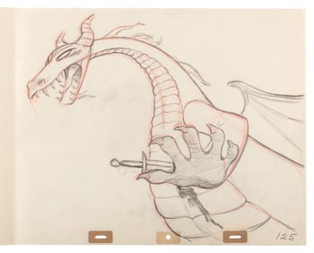 A "Sleeping Beauty" Original Production Drawing.