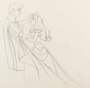 A "Sleeping Beauty" Original Production Drawing.