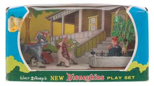 A Marx "Lady and the Tramp" Disneykins Play Set.