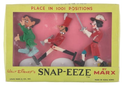 A Marx Snap-Eeze Disney Character Boxed Set.