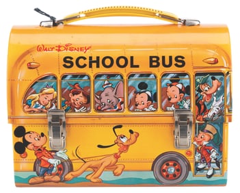 A Walt Disney School Bus Lunch Box.