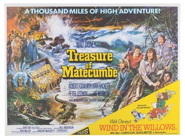 A "Treasure of Matecumbe" & "The Wind in the Willows" Poster.