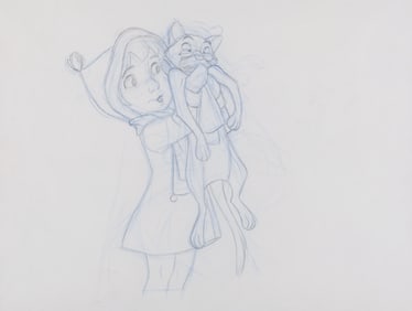A "Rescuers" Original Production Drawing.