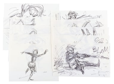 A Collection of "The Rescuers" Storyboard Panels.