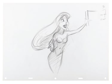A "Little Mermaid" Original Production Drawing.