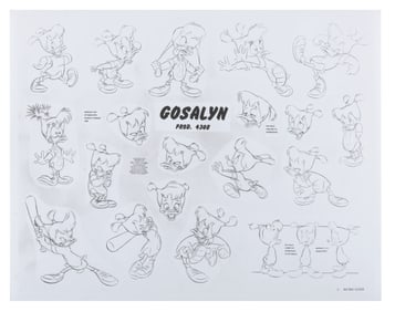 A "Darkwing Duck" Gosalyn Model Sheet.