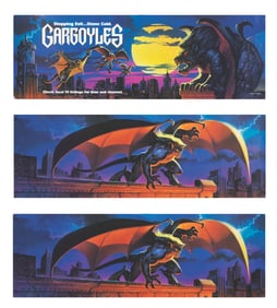Three "Gargoyles" Bus Ads.