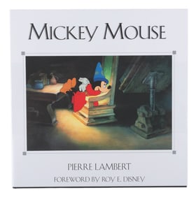 A Roy Disney Signed Mickey Mouse Art Book.
