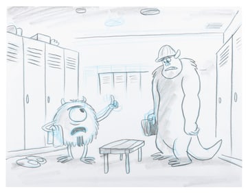A "Monsters, Inc." Storyboard Panel.