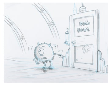 A "Monsters, Inc." Storyboard Panel.