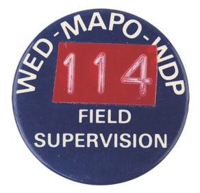 A WED Imagineering Field Supervisor Identification Pin.
