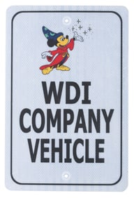 A Walt Disney Imagineering Parking Sign.