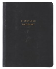 A Disneyland Dictionary Booklet.