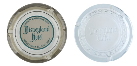 A Pair of Disneyland Hotel Ashtrays.