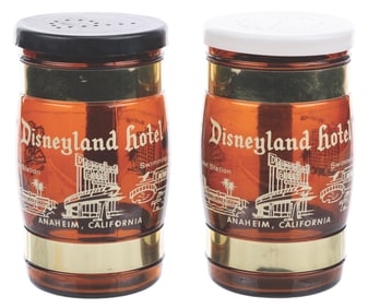 A Pair of Disneyland Hotel Salt and Pepper Shakers.