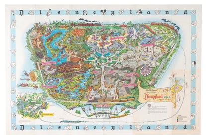 A 1962 Disneyland Souvenir Map.