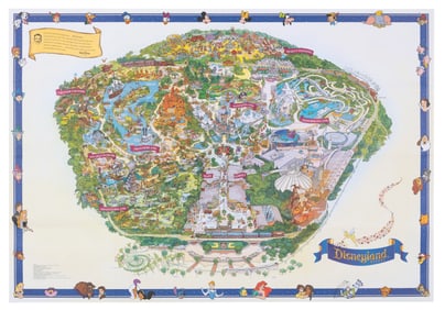 A 2008 Disneyland Souvenir Map.