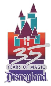A Disneyland 35 Years of Magic Sign.
