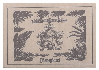 An Adventureland Shrunken Ned Art Piece.