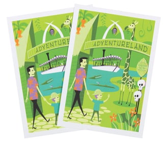 A Pair of "SHAG Cocktail Hideaway" Reception Invitations.
