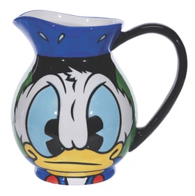 A Donald Duck Ceramic Pitcher.