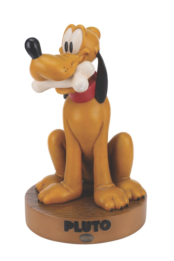 An Original Pluto Big Fig.: (Disney, 1989) A Pluto Big Fig from the original 1989 Disney Store series. In that year they released Mickey, Minnie, Donald, Goofy, and Pluto, which all sold out quickly, launching the big fig explos