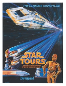 A Star Tours Souvenir Poster.