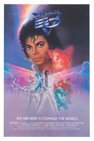 A Captain EO Souvenir Poster.