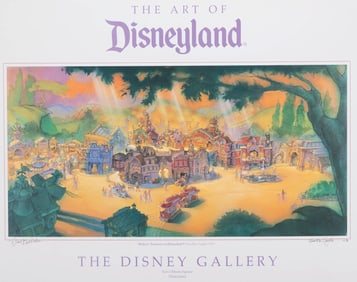 A Signed Disney Gallery Toontown Poster.