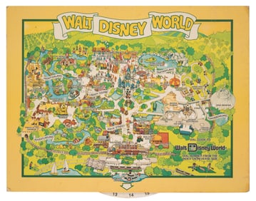 A Walt Disney World Dial-Guide Map.
