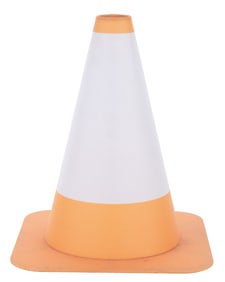 A Disney's Art of Animation Resort Safety Cone Lampshade.