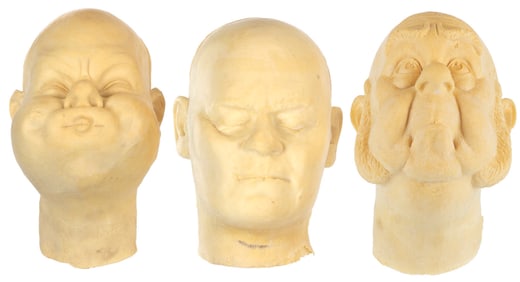 A Collection of EPCOT Foam Test Heads.