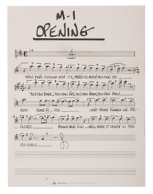 A Page of Food Rocks Opening Song Sheet Music.