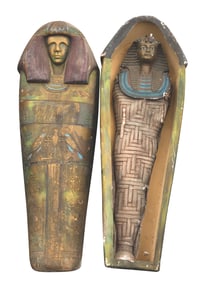 The Great Movie Ride Mummy and Sarcophagus Props.