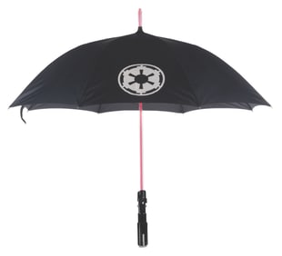 A Darth Vader Light-Up Lightsaber Umbrella.