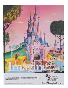 An Early Euro Disneyland Shareholder Poster.